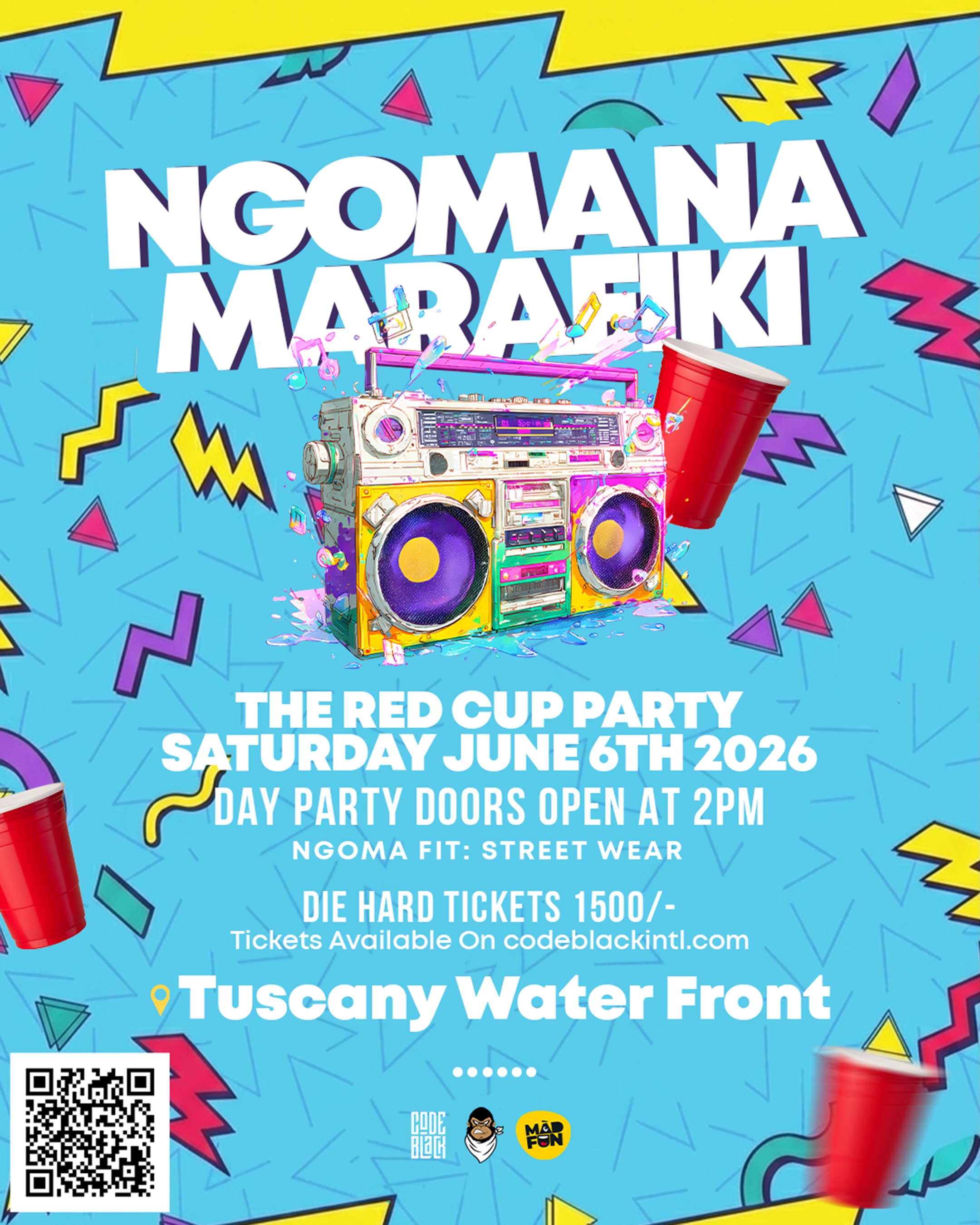 Ngoma na Marafiki – The Red Cup Party's poster